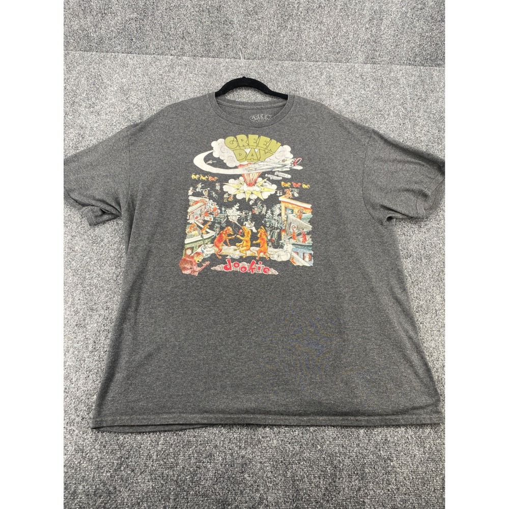 Green Day Dookie Album Cover Graphic T-Shirt Mens 2XL Charcoal Heather Punk Rock